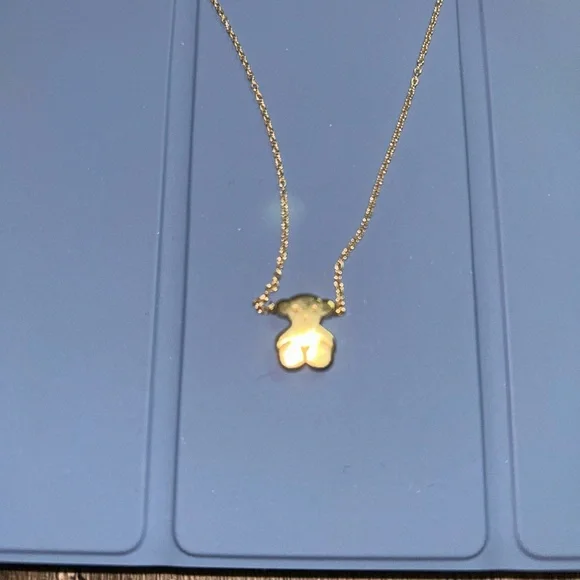 Gold sweet dolls necklace bear motif - Picture 2 of 6